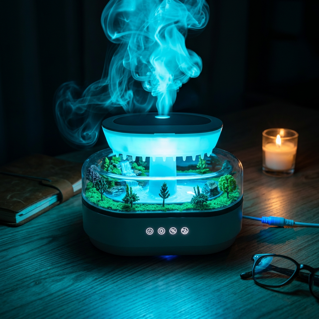 Diffuser with LED glow